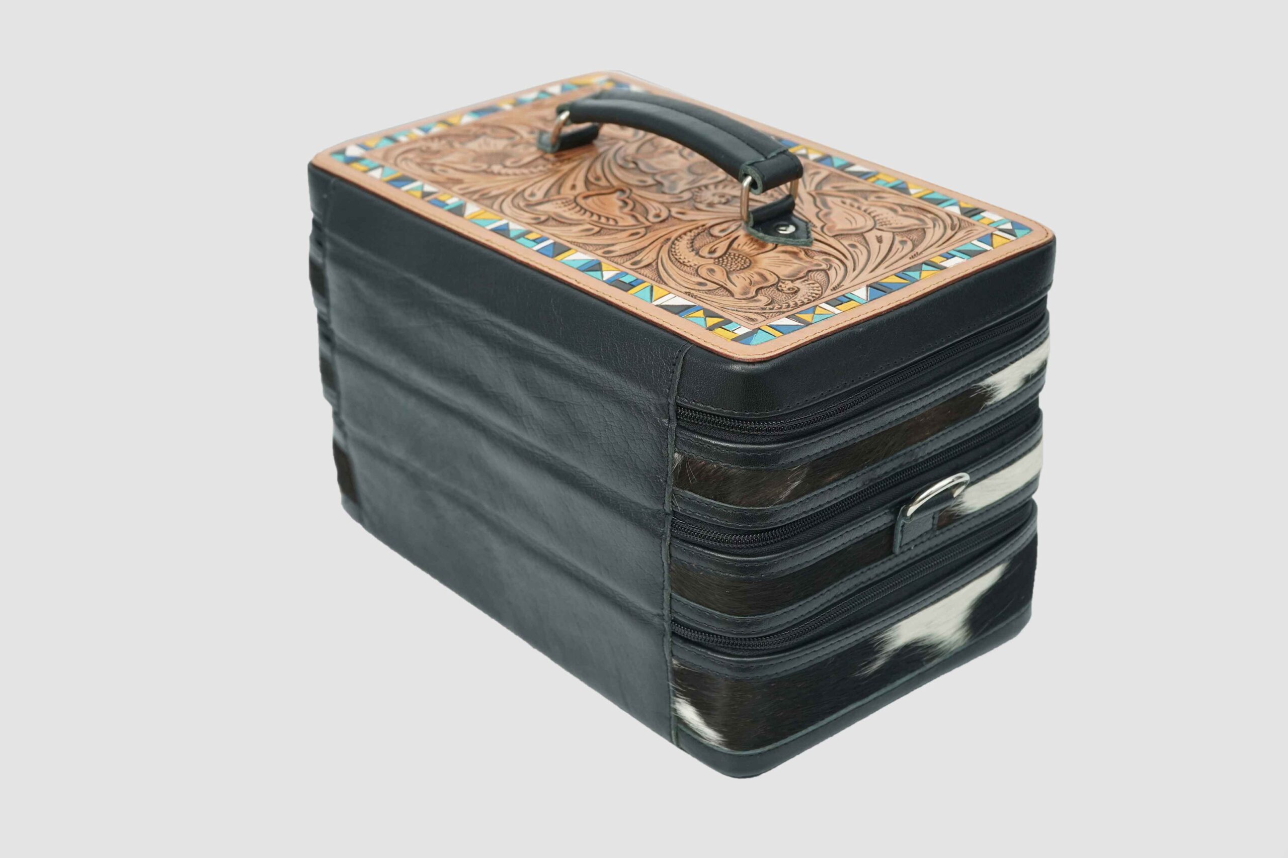 Cowhide/Tooled Triple Decker - Image 3